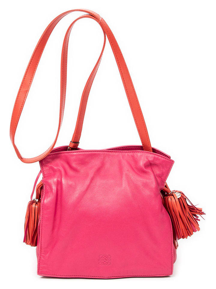 Loewe Skórzana torebka w kolorze różowym - 22 x 20 x 10 cm rozmiar: onesize