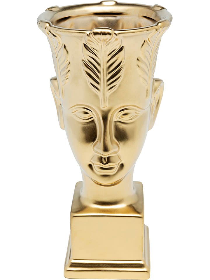 Kare Miska dekoracyjne "Rosto" w kolorze złotym - wys. 26 cm rozmiar: onesize