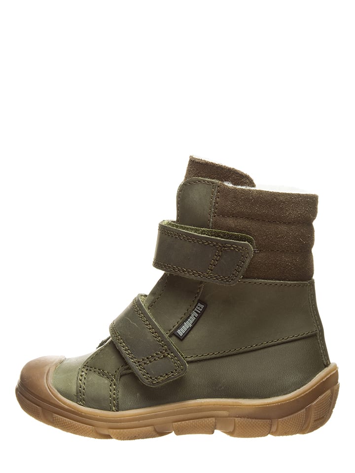 Bundgaard Skórzane botki zimowe "Solle" w kolorze khaki rozmiar: 33