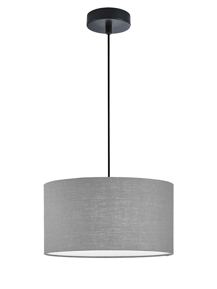 FISCHER & HONSEL Lampa wisząca "Teramo" w kolorze szarym - wys. 150 cm x Ø 38 cm rozmiar: onesize