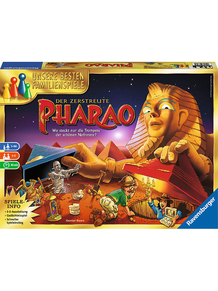 Ravensburger Gra planszowa "Der zerstreute Pharao" - 7+ rozmiar: onesize