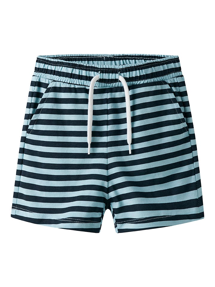 name it Szorty "Jivan" w kolorze błękitno-czarnym rozmiar: 98