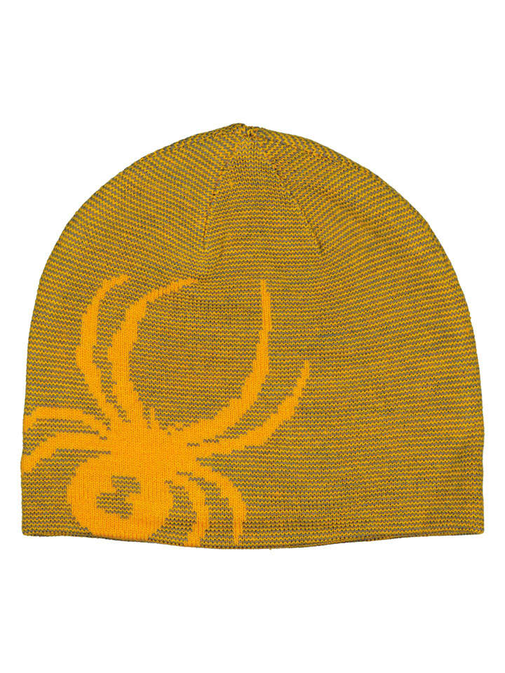 SPYDER Dwustronna czapka beanie "Innsbruck" w kolorze żółtym rozmiar: onesize