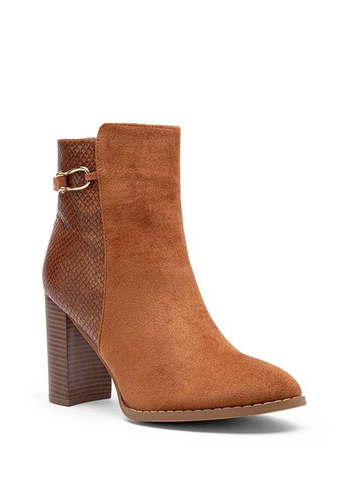 Foreverfolie Botki w kolorze jasnobrązowym rozmiar: 41