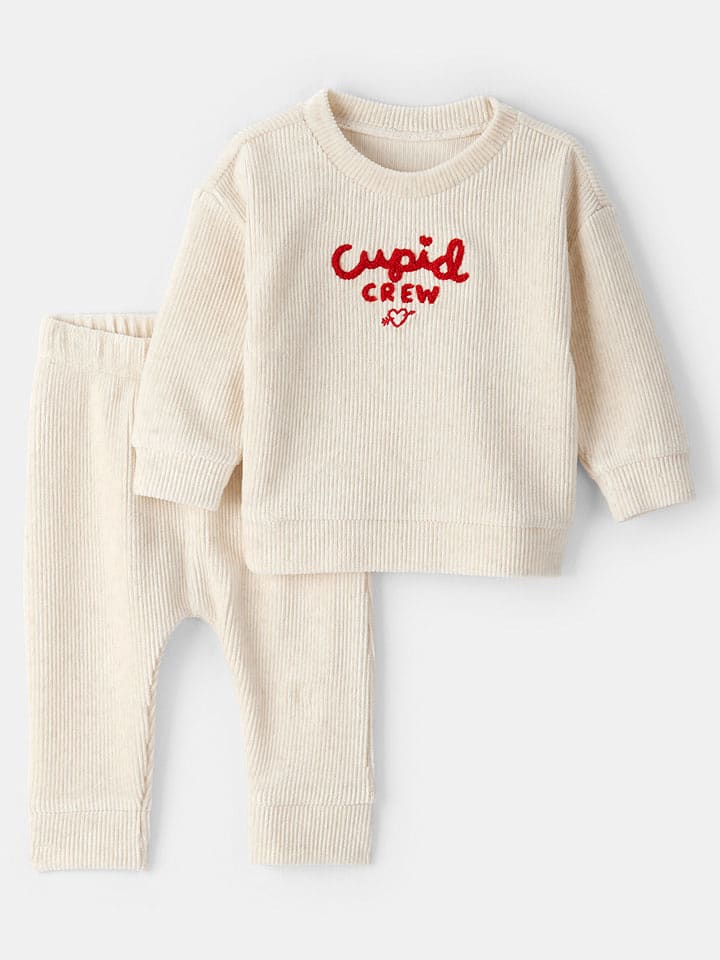 carter's 2-częściowy zestaw w kolorze beżowym rozmiar: 80