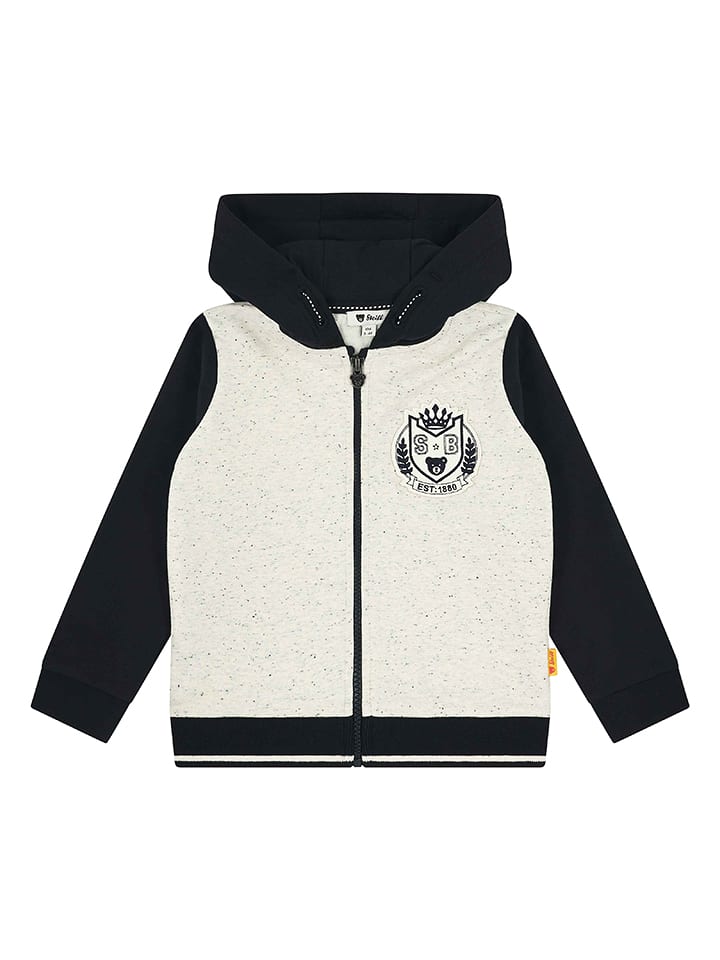 Steiff Bluza w kolorze czarno-beżowym rozmiar: 92