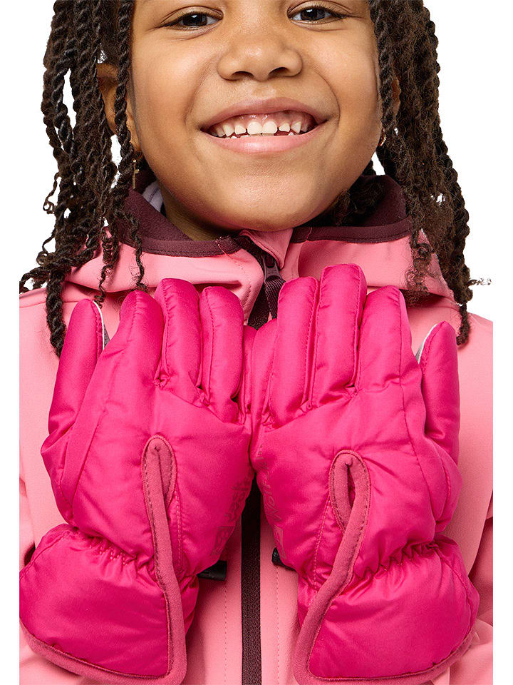 Jack Wolfskin Rękawiczki funkcyjne "Easy Entry" w kolorze różowym rozmiar: 128