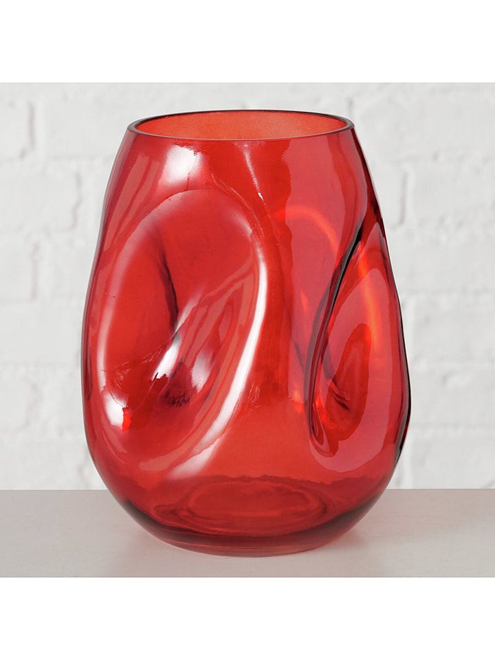 Boltze Wazon "Lojin" w kolorze czerwonym - wys. 17,3 x Ø 14 cm rozmiar: onesize