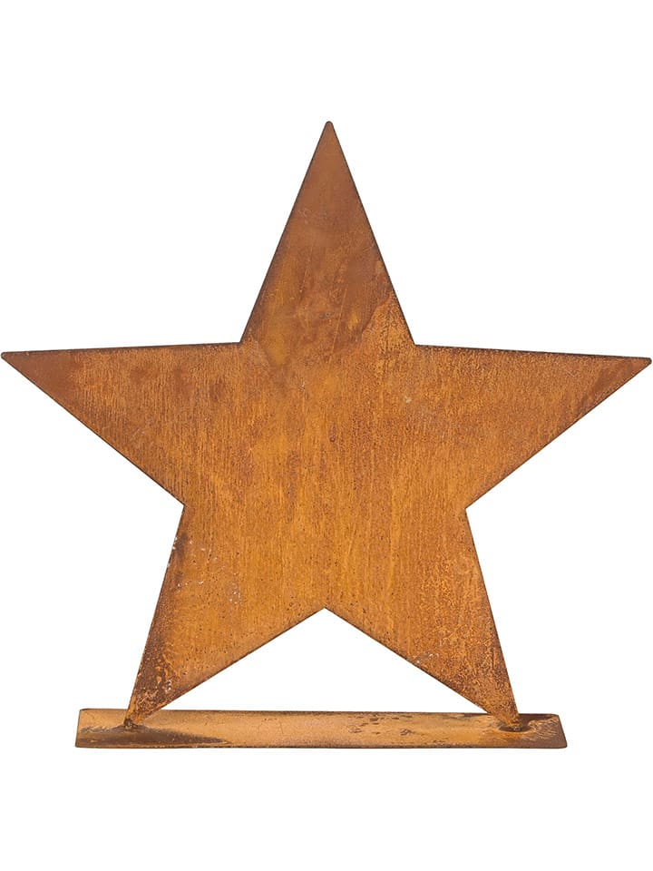 POSIWIO Figurka dekoracyjna "Star" w kolorze jasnobrązowym - 42 x 40 cm rozmiar: onesize
