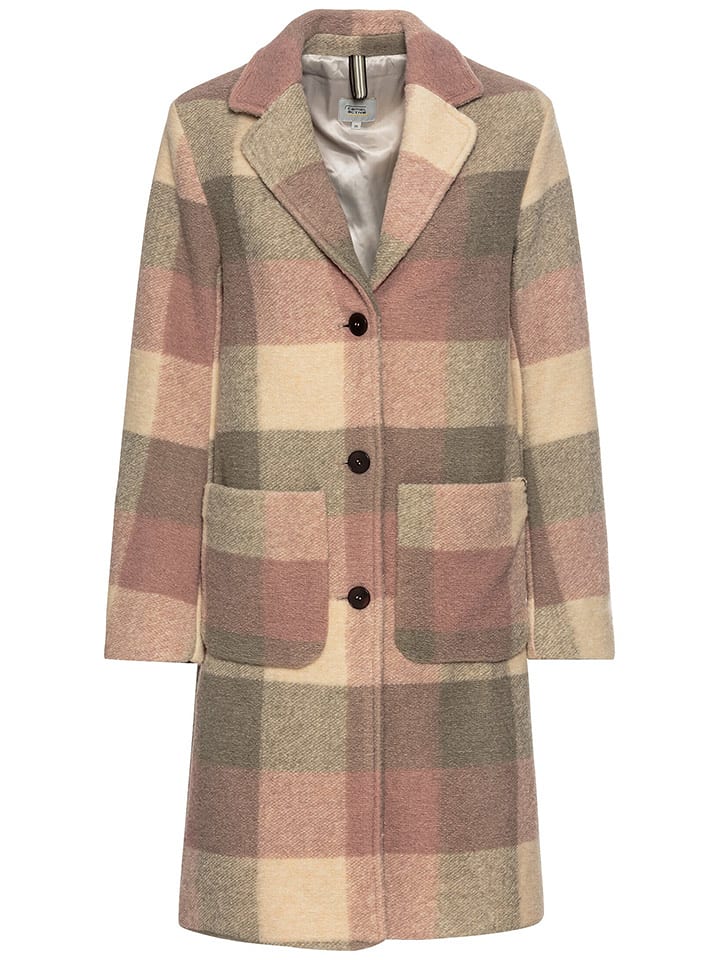 Camel Active Płaszcz przejściowy w kolorze kremowo-szaroróżowym rozmiar: 40