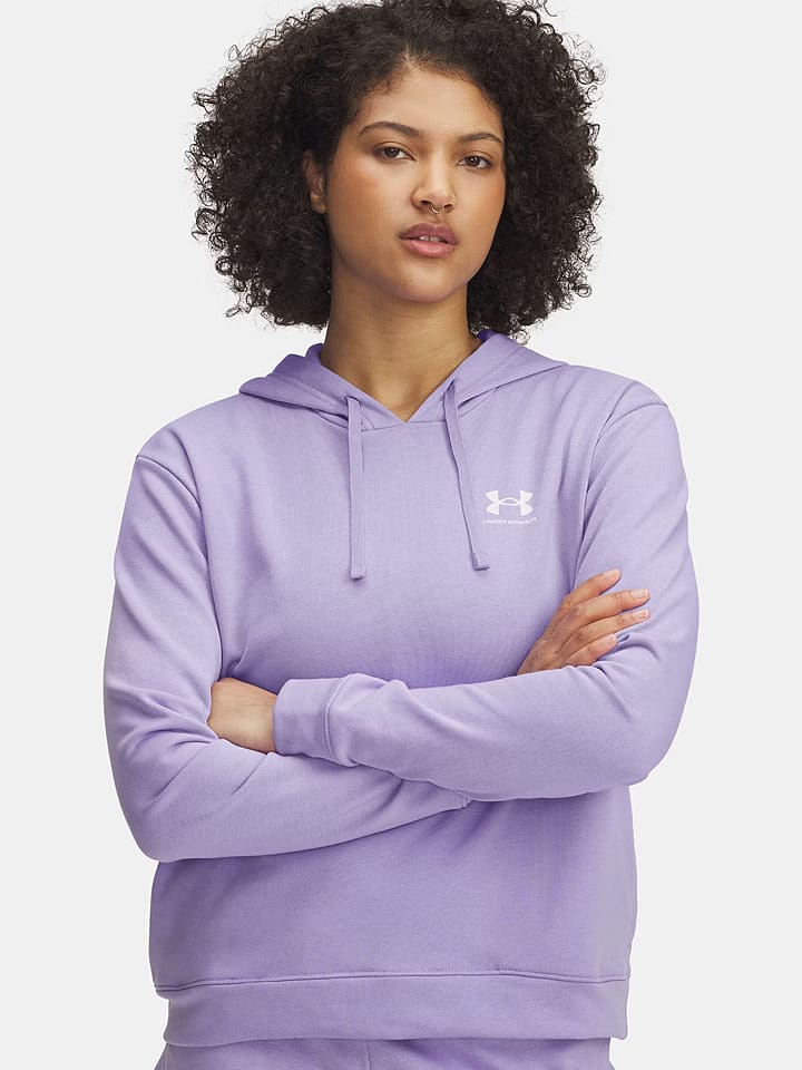 Under Armour Bluza "Rival" w kolorze fioletowym rozmiar: S