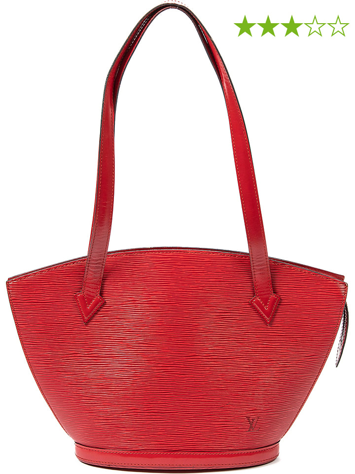 Louis Vuitton Skórzana torebka "St-Jacques PM" w kolorze czerwonym - 23 x 24 x 10 cm rozmiar: onesize