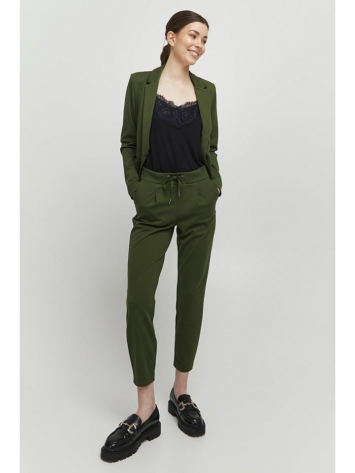 b.young Spodnie w kolorze zielonym rozmiar: L