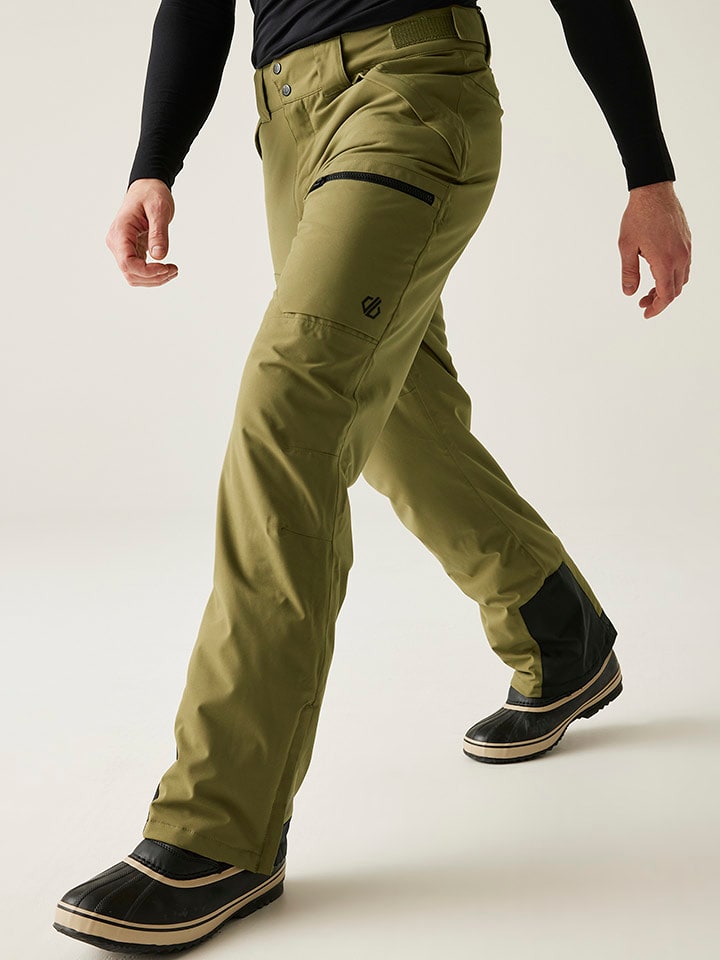 Dare 2b Spodnie narciarskie "Baseplate II" w kolorze oliwkowym rozmiar: S