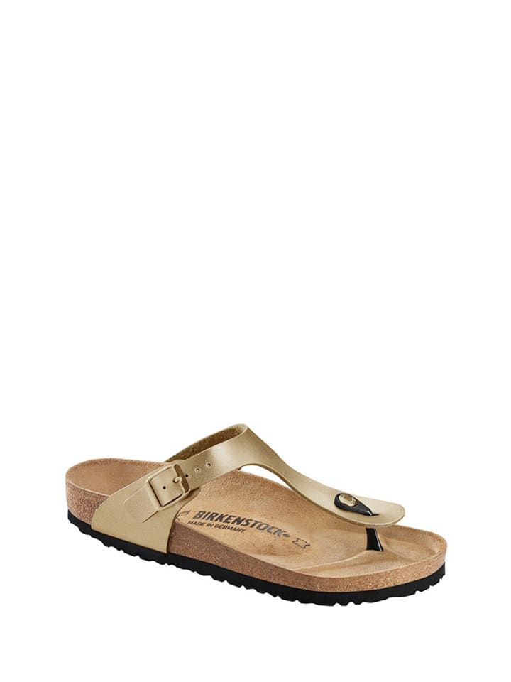 Birkenstock Japonki "Gizeh" w kolorze złotym rozmiar: 41