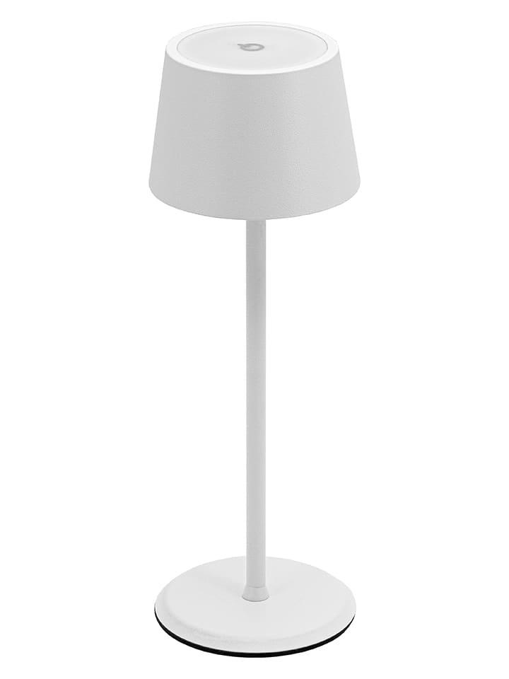Securit Lampa stołowa LED w kolorze białym - wys. 20 x Ø 7,5 cm rozmiar: onesize
