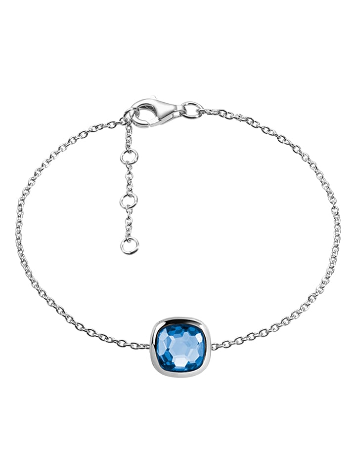 Les Petites Précieuses Srebrna bransoletka z tanzanitem rozmiar: onesize