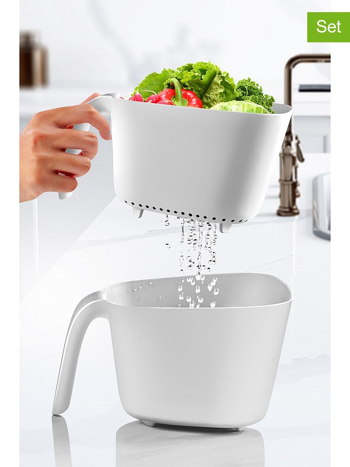 Violeta Home 2-częściowy zestaw w kolorze białym - 24 x 21 x 14 cm rozmiar: onesize