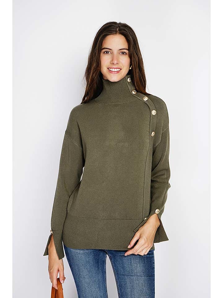 William de Faye Sweter w kolorze khaki rozmiar: 36