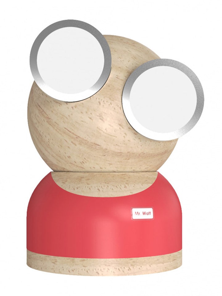 Designnest Lampa stołowa LED w kolorze jasnobrązowo-czerwonym - 17 x 23 x 13 cm rozmiar: onesize