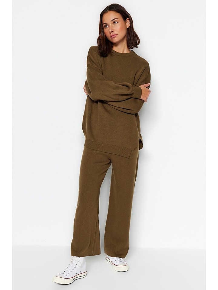 trendyol 2-częściowy zestaw w kolorze khaki rozmiar: M