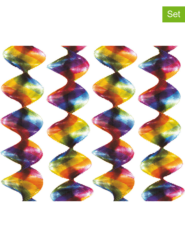 amscan Spirale wirnika (4 szt.) w różnych kolorach rozmiar: onesize