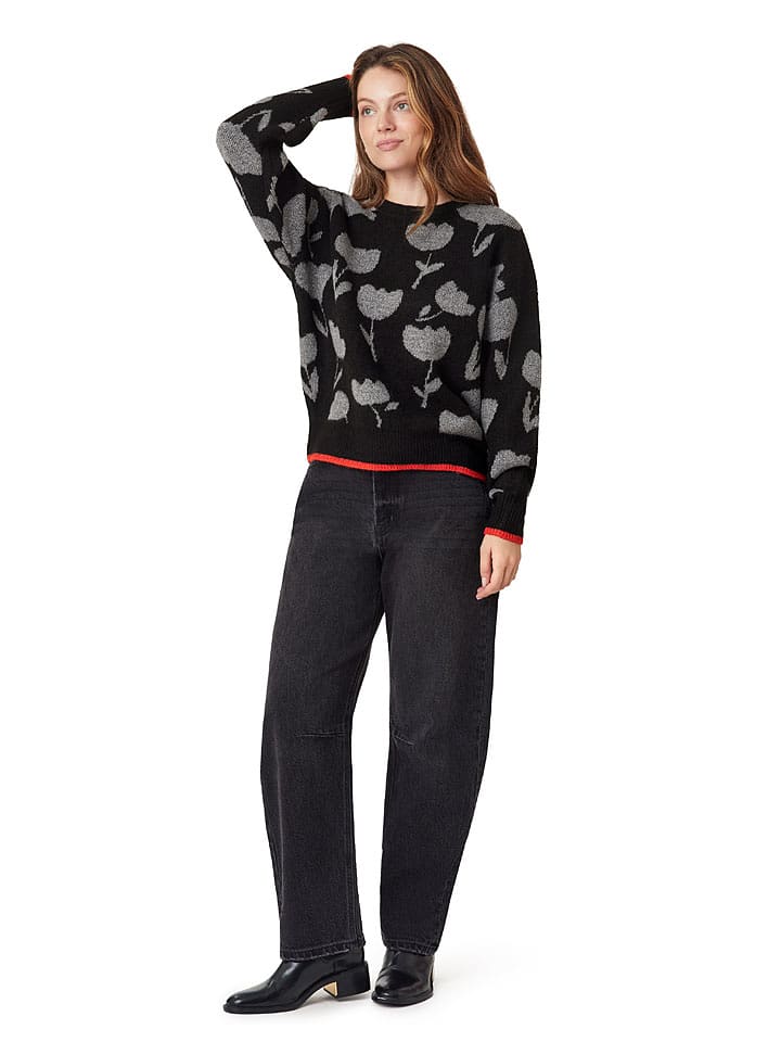 Scotch & Soda Sweter w kolorze szaro-czerwono-czarnym rozmiar: L