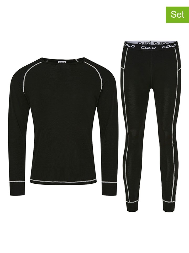 COLD 2-częściowy zestaw bielizny funkcyjnej w kolorze czarnym rozmiar: 3XL