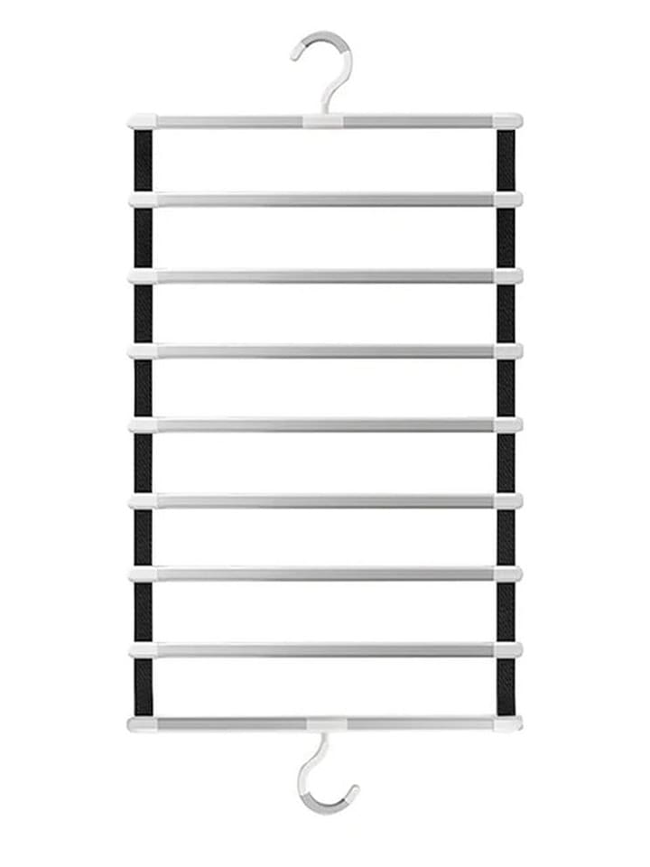 Joybos Wieszak w kolorze srebrno-czarnym na spodnie - 35,5 x 58,5 cm rozmiar: onesize