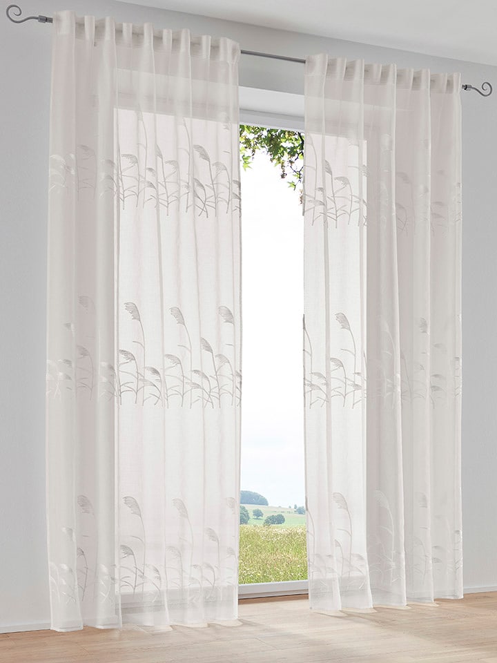 heine home Zasłona dekoracyjna w kolorze kremowym rozmiar: 145x135 cm