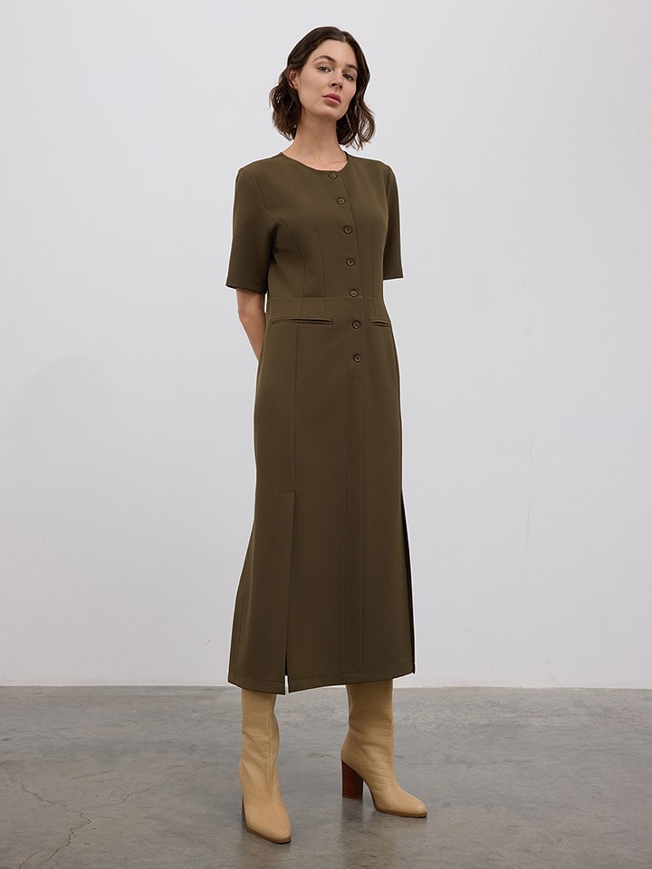 BGN Sukienka w kolorze oliwkowym rozmiar: 40