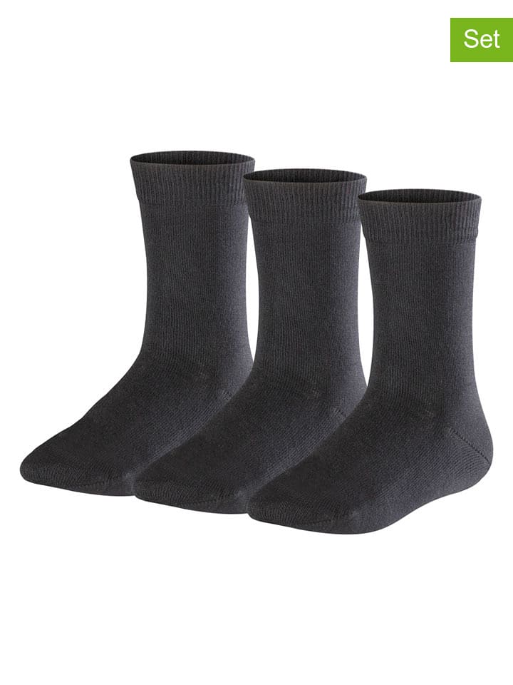 Falke Skarpety (3 pary) w kolorze czarnym rozmiar: 19-22