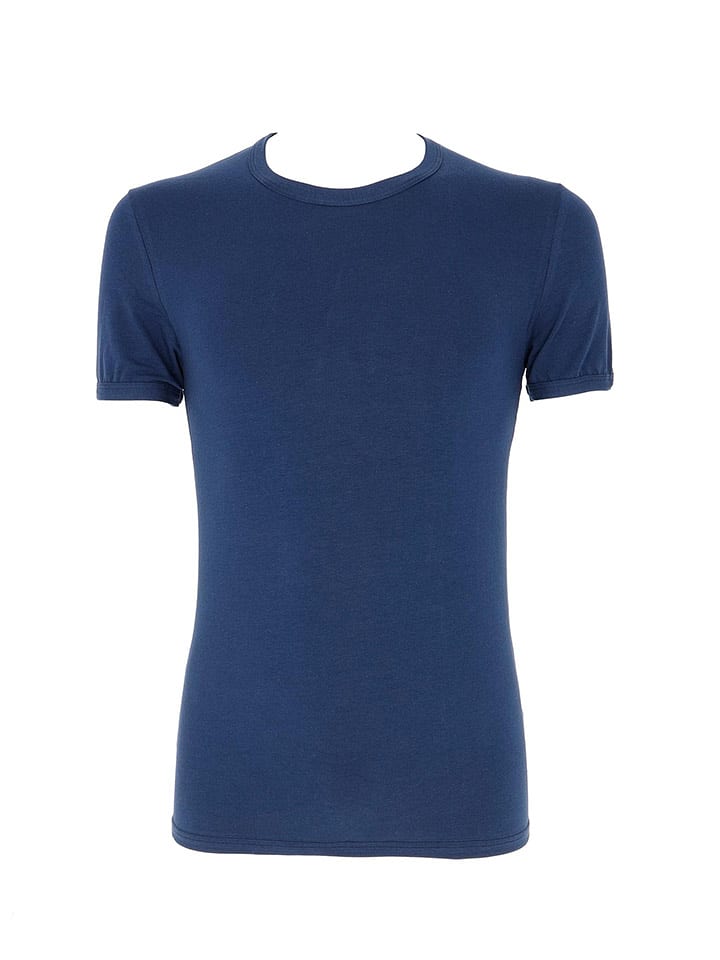 COTONELLA Koszulka w kolorze granatowym rozmiar: L