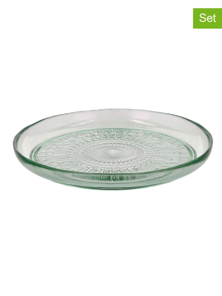 Bitz Talerze obiadowe (6 szt.) "Kusintha" w kolorze zielonym - Ø 25 cm rozmiar: onesize