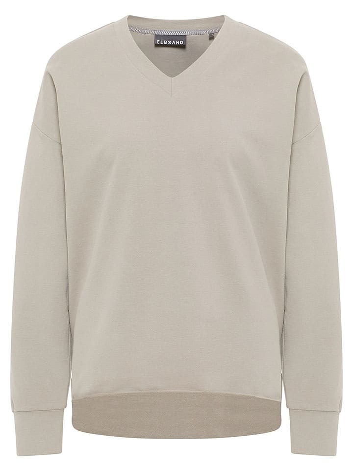 ELBSAND Bluza "Jördis" w kolorze beżowym rozmiar: S