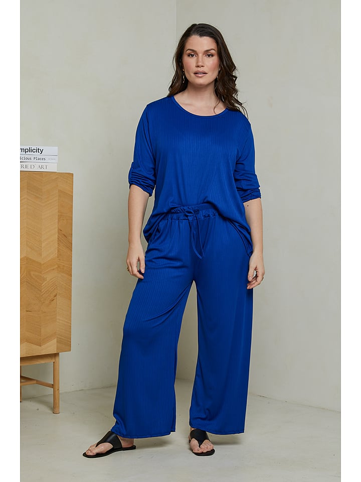 Curvy Lady 2-częściowy zestaw w kolorze niebieskim rozmiar: 44/46