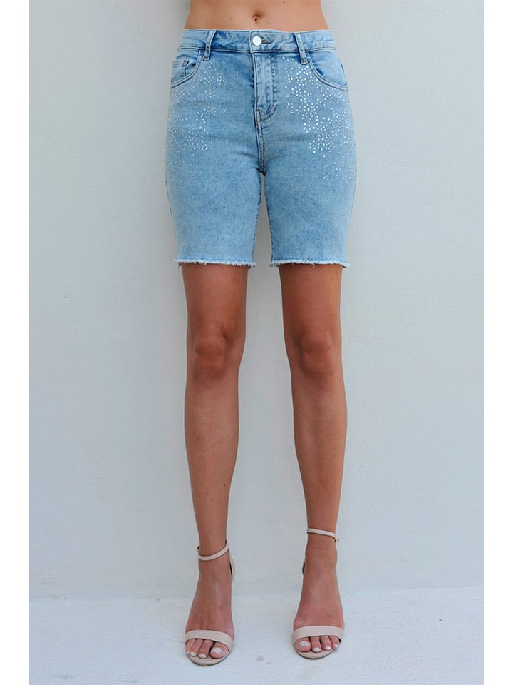 Bleu d'Azur Szorty dżinsowe "Stephanie" w kolorze błękitnym rozmiar: 38