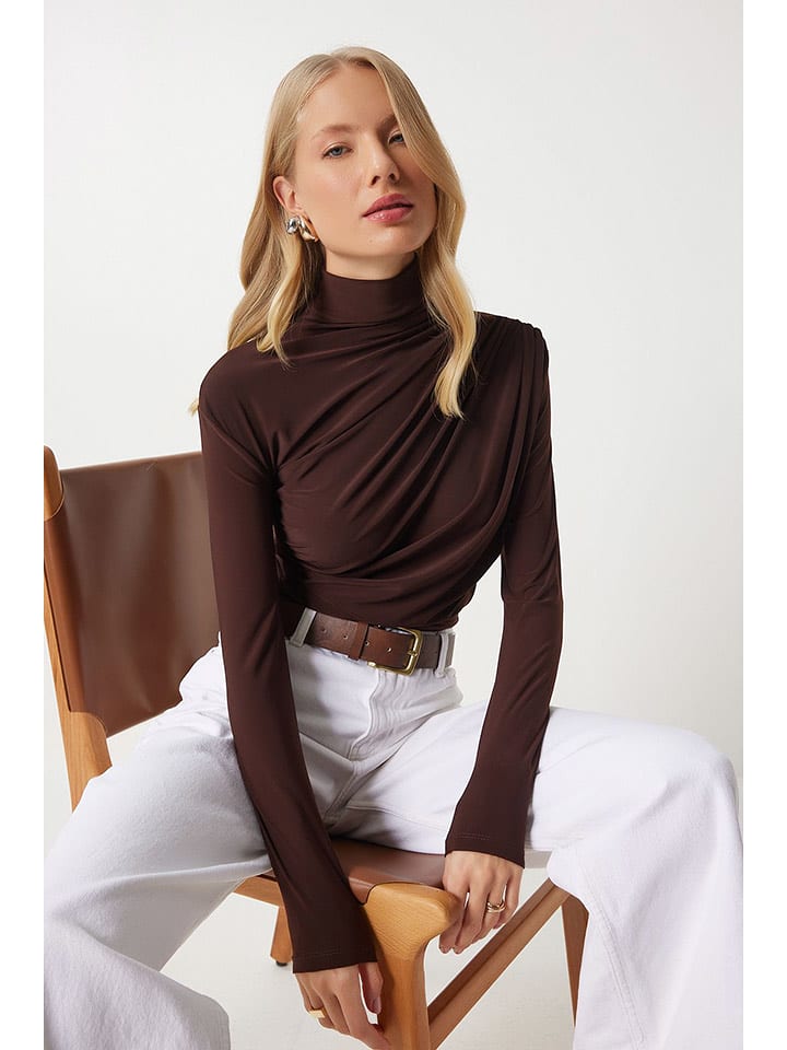 Happiness Istanbul Koszulka w kolorze brązowym rozmiar: 40