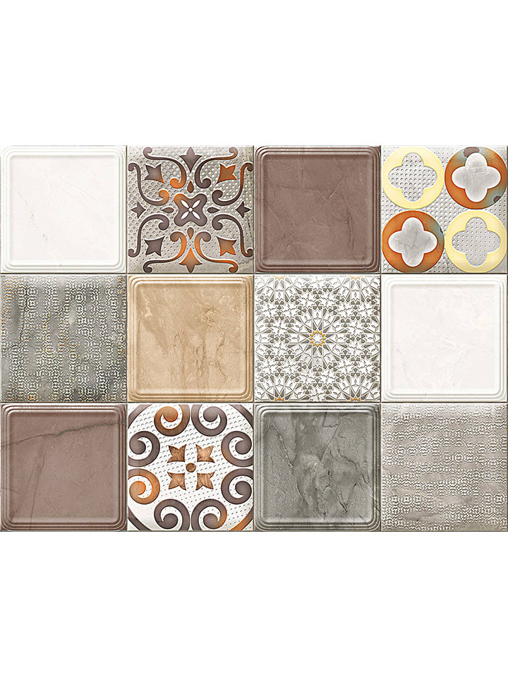 deco Rugs & Carpet Dywan winylowy "Made" w kolorze brązowo-szarym rozmiar: 50x250 cm