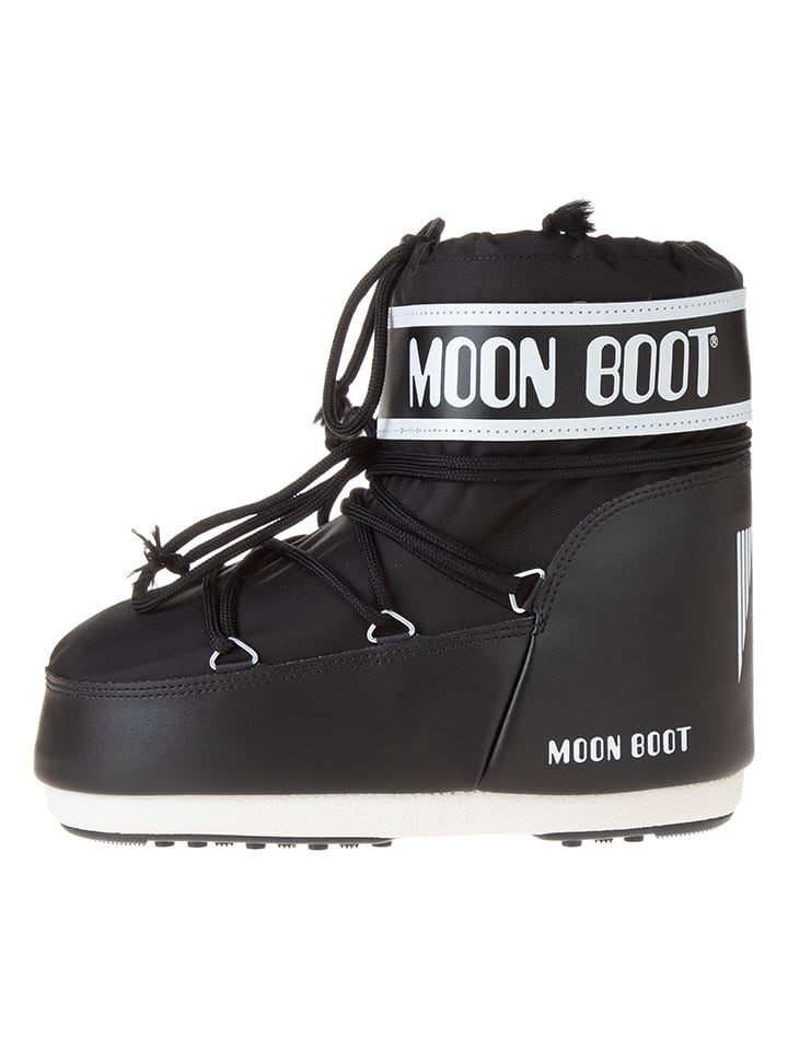 Moon Boot Botki zimowe "Icon Low" w kolorze czarnym rozmiar: 39-41