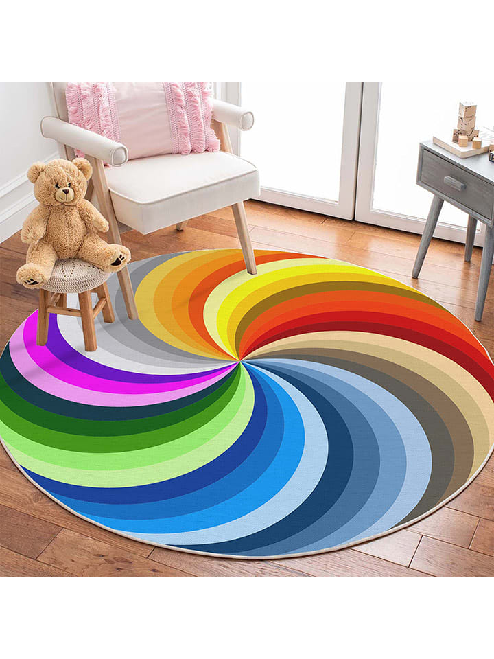 Mioli Bawełniany dywan "Woopamuk" ze wzorem rozmiar: 130x130 cm