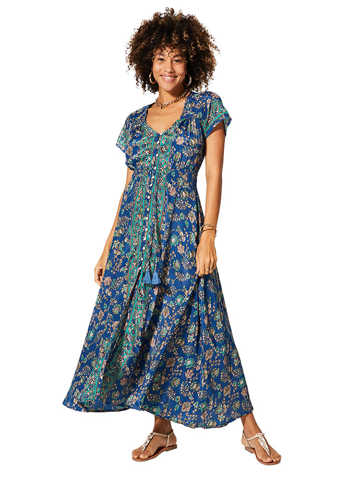 Aller Simplement Sukienka w kolorze niebiesko-zielonym rozmiar: 38/40