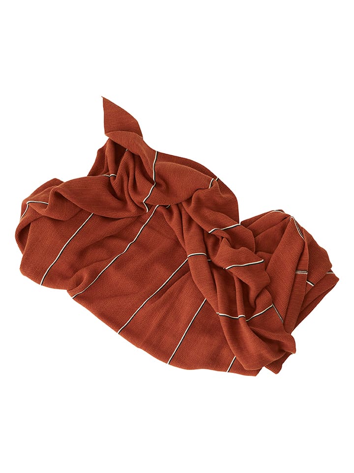 OYOY living design Pled "Rivi" w kolorze pomarańczowym - 184 x 134 cm rozmiar: onesize