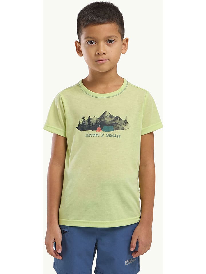 Jack Wolfskin Koszulka w kolorze jasnozielonym rozmiar: 140