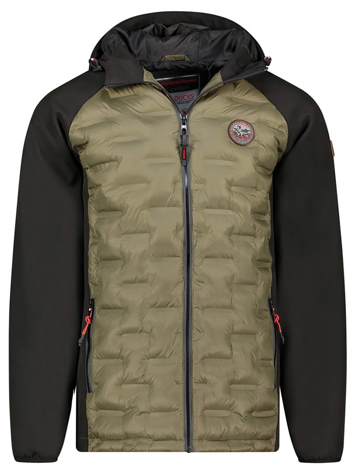 Geographical Norway Kurtka przejściowa "Bael" w kolorze oliwkowo-czarnym rozmiar: M