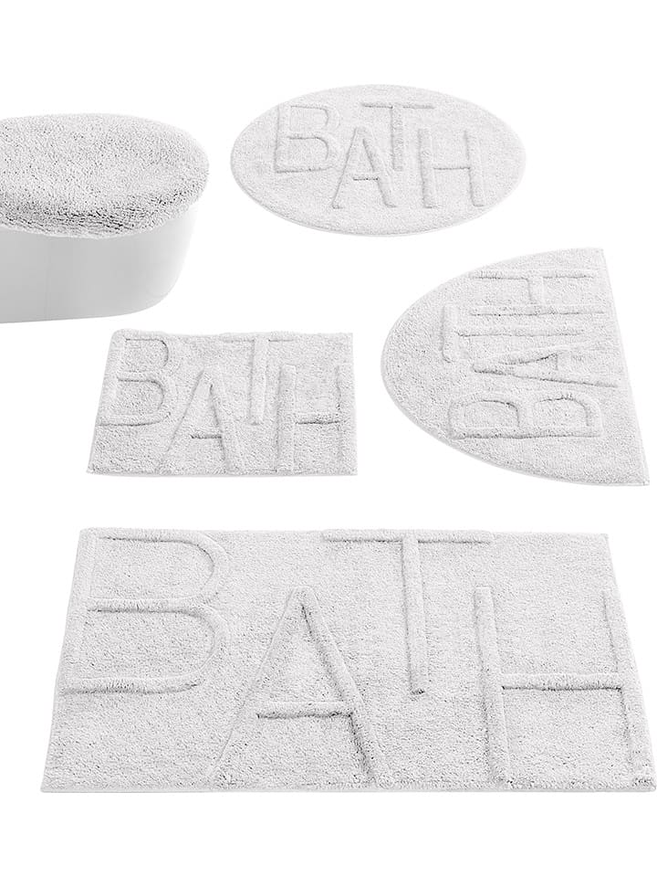 heine home Dywanik łazienkowy w kolorze białym rozmiar: 75 cm