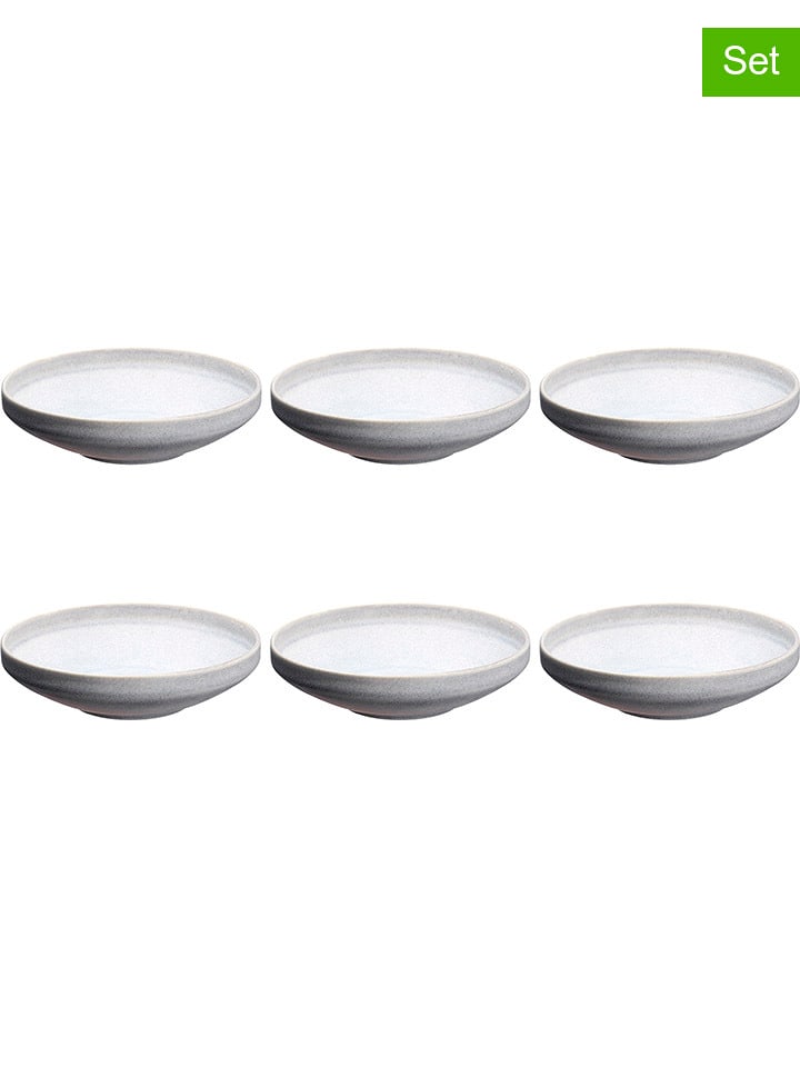 Björn Talerze głębokie (6 szt.) "Stone" w kolorze szarym - Ø 20 cm rozmiar: onesize