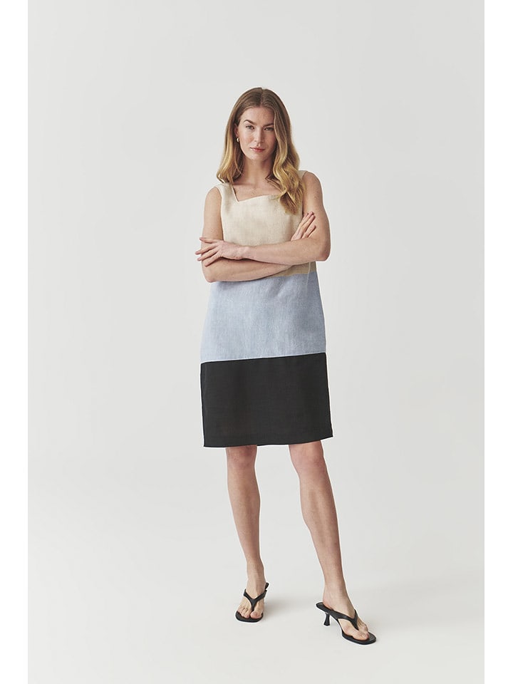 TATUUM Sukienka w kolorze beżowo-błękitno-granatowym rozmiar: 38