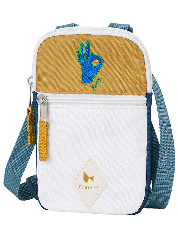 FABELAB Torebka w kolorze żółto-niebiesko-białym - 12 x 20 cm rozmiar: onesize