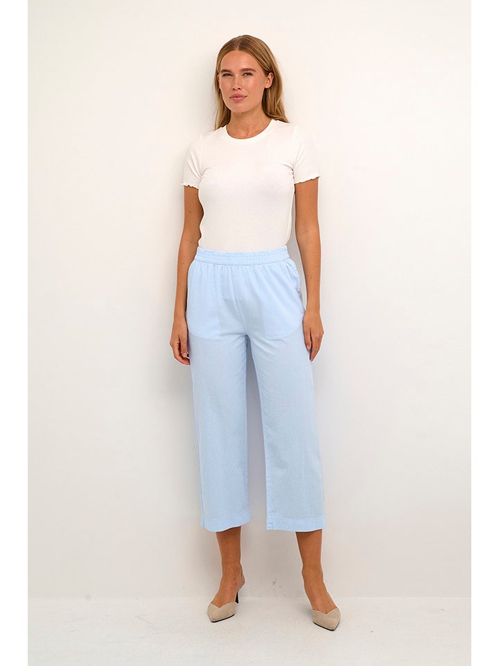 Kaffe Spodnie w kolorze błękitnym rozmiar: 38